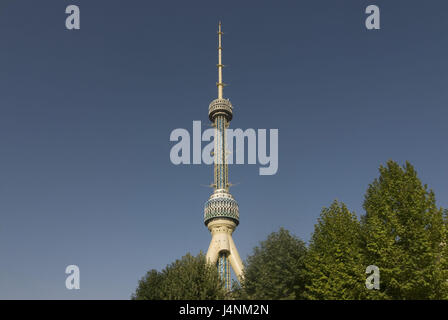 Il belvedere e la torre della televisione, Tashkent, Uzbekistan, Foto Stock