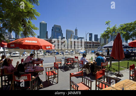 Argentina, Buenos Aires, parte della città di Puerto Madero, street cafe, ospiti nessun modello di rilascio, Foto Stock