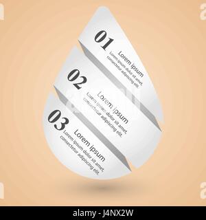 Business Infographics stile origami illustrazione vettoriale. Illustrazione Vettoriale