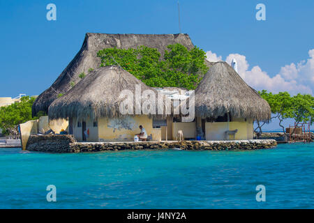 Mar dei Caraibi, Isla Grande, isole di Rosario, Cartagena de Indias, Bolivar, Colombia, Sud America Foto Stock