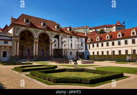 Giardino Valdstejn a Praga Cechia. Valdstejnska zahrada. Foto Stock