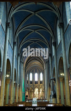 Francia, Parigi, chiesa di Saint Germain dei Prés, all'interno, Foto Stock