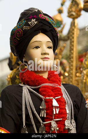 Thailandia, golden angolo superiore, Chiang possono, la bambola, folklore vestiti, Foto Stock