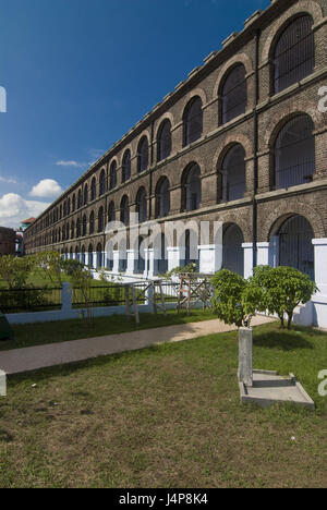 Il carcere, Port Blair, Andamanen, India, giardino, Foto Stock