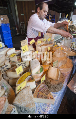 Inghilterra, Londra, Southwark, Borough Market, mercato di stallo, formaggio, Foto Stock