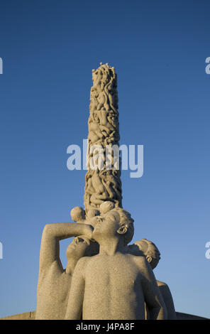 Norvegia, Oslo, Frognerpark, Viegland attachment, sculture, Foto Stock