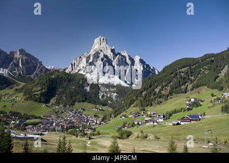 In Italia le Dolomiti, Sud Tirolo, Corvara, montagna Sassongher, Foto Stock