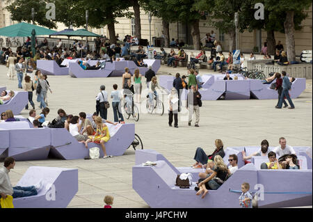 Austria, Vienna, MuseumsQuartier, Foto Stock