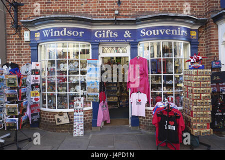 Gran Bretagna, Inghilterra, Berkshire, Windsor, negozio di articoli da regalo, Foto Stock