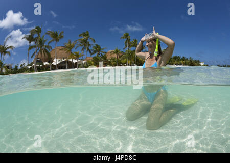 Vacanze alle Maldive, Maldive, sud volte atoll, Foto Stock