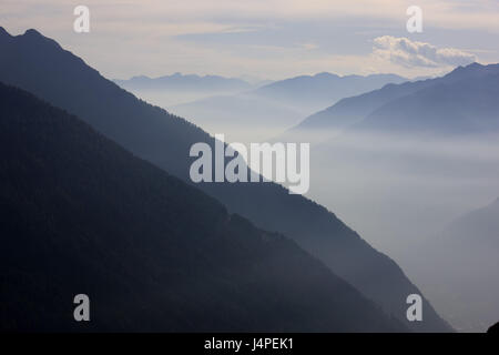 L'Italia, Sud Tirolo, pass valle d'uovo, Passo di Monte Giovo, pass valle d'uovo, Gruppo di Tessa, Foto Stock