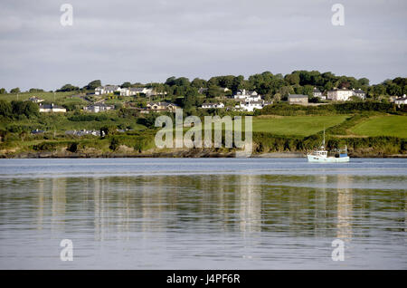 Irlanda, Munster, Cork County, Kinsale, vista città, Foto Stock