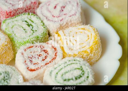 Turkish Delight dolci locum Foto Stock