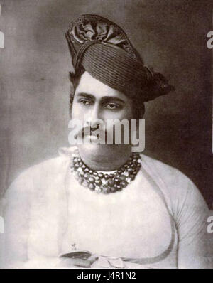 Il Maharaja Holkar di Indore tardo XIX secolo Fotografia Foto Stock