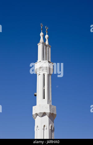 Nuova Moschea, Al Qasr, Dakhla Oasis, deserto libico, Egitto, Foto Stock