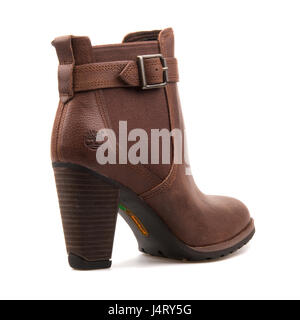 Timberland Stratham altezze Dou caviglia donna marrone scuro - UN12come Foto Stock