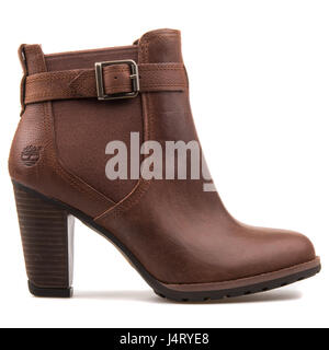 Timberland Stratham altezze Dou caviglia donna marrone scuro - UN12come Foto Stock