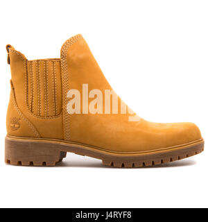 Timberland Lyonsdale Chelsea frumento Donna Stivali in pelle - UN11VC Foto Stock