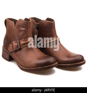 Timberland Whittemore Chelsea marrone scuro Donna Stivali in pelle - UN12JL Foto Stock