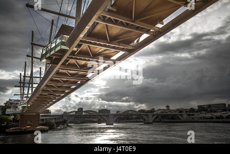 Kurilpa Bridge in Brisbane Queensland Australia Foto Stock