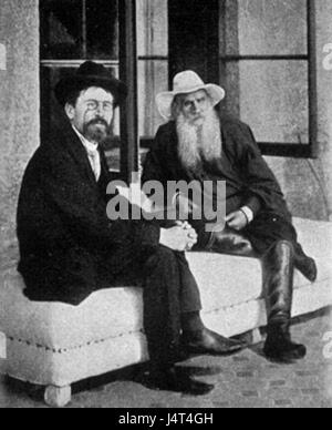 Tolstoj e chekhov Foto Stock