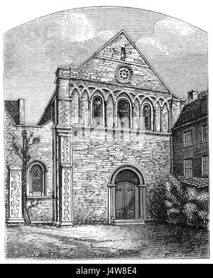 Fronte ovest di St James' Priory Bristol Foto Stock