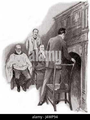 Una classica storia di Sherlock Holmes di Arthur Conan Doyle, incentrata su un ciclista solitario che viene coinvolto in un caso misterioso. Holmes indaga sul caso, scoprendo un'emozionante avventura di crimine e inganno. Foto Stock