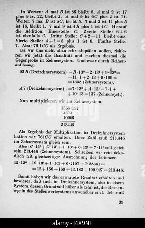 Questo testo, intitolato 'Vom Einmaleins zum Integral' (dalle tabelle di moltiplicazione al calcolo integrale), si concentra sul viaggio attraverso la matematica di base al calcolo avanzato. Serve come risorsa educativa per l'apprendimento dei concetti matematici. Foto Stock