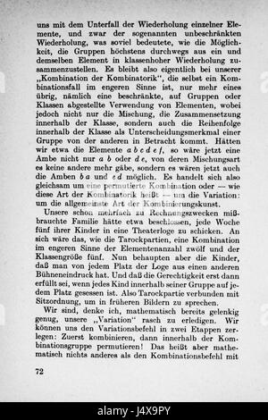Questo titolo si riferisce a un lavoro che esplora concetti matematici, probabilmente concentrandosi sullo sviluppo dall'aritmetica di base (Einmaleins) a argomenti più complessi come gli integrali, riflettendo una progressione nella comprensione matematica. Foto Stock