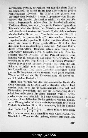 'Vom Einmaleins zum Integral' (dalla tabella di moltiplicazione all'integrale) è un libro di testo che spiega l'evoluzione dei concetti matematici, concentrandosi sulla progressione dall'aritmetica di base al calcolo avanzato. Foto Stock