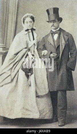 *Varvara e Vlad* si riferisce probabilmente a un'opera o a figure storiche raffigurate da Musin Pushkin, un importante artista russo noto per la sua rappresentazione di scene storiche e culturali. Il titolo può riferirsi a caratteri in un contesto storico. Foto Stock