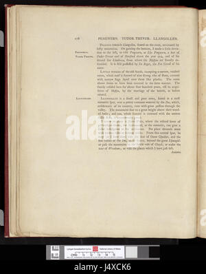 "A Tour in Wales" di Thomas Pennant, pubblicato per la prima volta nel XVIII secolo, fornisce un resoconto dettagliato dei suoi viaggi attraverso il Galles, descrivendo il suo paesaggio, la sua cultura e i suoi monumenti notevoli. Le osservazioni di Pennant sono essenziali per la comprensione della storia e della geografia gallese durante il suo tempo. Foto Stock