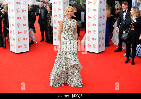 Gillian Anderson che arrivano per la Vergine TV British Academy Awards televisione 2017 tenutasi presso la Sala del Festival a Southbank Centre di Londra. Stampa foto di associazione. Picture Data: domenica 14 maggio, 2017. Vedere PA storia SHOWBIZ BAFTA. Foto di credito dovrebbe leggere: Matt STANLEY A. CROSSICK/PA FILO Foto Stock