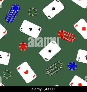 Diverse carte da gioco Pattern Illustrazione Vettoriale