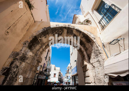 Porta Guora (Megali Pyli) in RETHIMNO, CRETA. Foto Stock