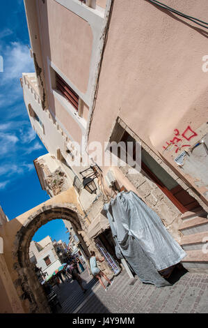 Porta Guora (Megali Pyli) in RETHIMNO, CRETA. Foto Stock