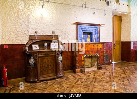 Samara, Russia - 14 Maggio 2017: l'interno di una delle sale del museo di Samara Kurlina's House Foto Stock
