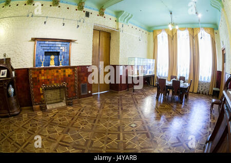 Samara, Russia - 14 Maggio 2017: l'interno di una delle sale del museo di Samara Kurlina's House Foto Stock