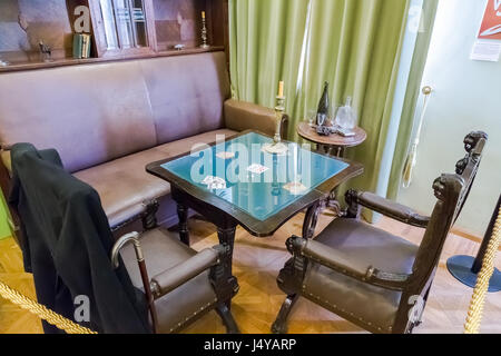 Samara, Russia - 14 Maggio 2017: l'interno di una delle sale del museo di Samara Kurlina's House Foto Stock