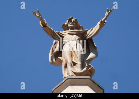 Gesù Cristo Salvatore e Redentore del mondo, chiesa francescana a Shkoder, Albania Foto Stock