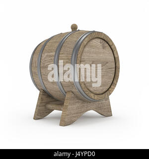 Canna per fatti in casa isolata di alcool 3d rendering su sfondo bianco Foto Stock