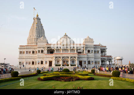 Prem mandir, vrindavan, mathura, Uttar Pradesh, India, Asia Foto Stock