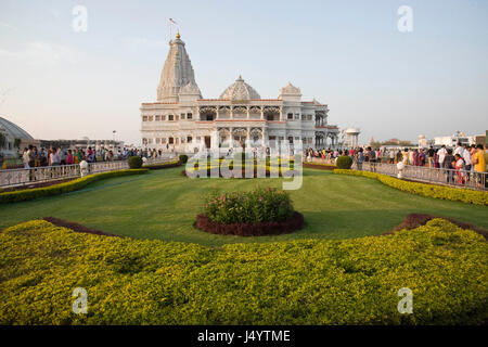 Prem mandir, vrindavan, mathura, Uttar Pradesh, India, Asia Foto Stock