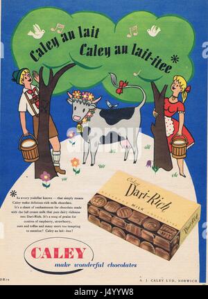 Cadbury cioccolato dell annuncio Vintage Foto Stock