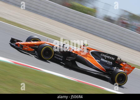 Barcellona, Spagna. 14 Maggio, 2017. Stoffel Vandoorme (BEL) Mclaren in Formula 1 Gran Premio di Spagna, Barcellona. Credito: Gtres Información más Comuniación on line,S.L./Alamy Live News Foto Stock