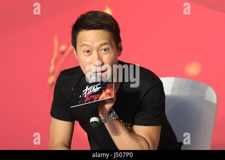 Pechino, Cina. 14 Maggio, 2017. Leon Lai assiste premiere del suo nuovo film di guerra del vino a Pechino in Cina il 14 maggio 2017.(foto di TPG) Credito: TopPhoto/Alamy Live News Foto Stock