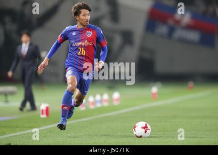 Tokyo, Giappone. Il 10 maggio, 2017. Takahiro Yanagi (FC Tokyo) Calcio/Calcetto : 2017 J.League YBC Levain Coppa di gruppo un match tra F.C.Tokyo 4-3 Omiya Ardija a Ajinomoto Stadium a Tokyo in Giappone . Credito: AFLO/Alamy Live News Foto Stock