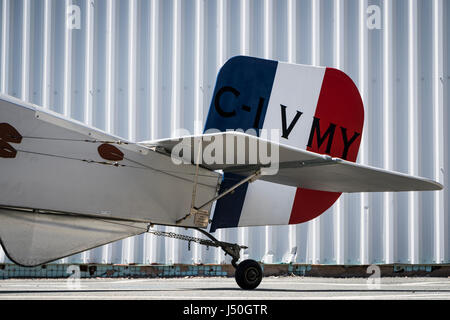 Una replica Nieport XI biplano sul display al Shearwater Aviation Museum vicino a Halifax, Nova Scotia, Canada. Foto Stock