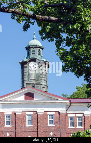 Alabama, contea di Macon, Tuskegee, Tuskegee Institute National Historic Site, Tuskegee University, campus, White Hall, torre dell'orologio, architetto Robert R. Taylor, f Foto Stock