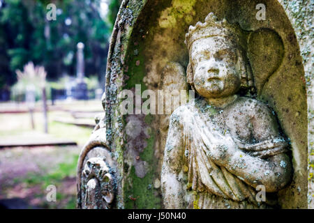 Alabama,Contea di Dallas,Selma,quartiere storico,Old Live Oak Cemetery,tomba,monumento,dettaglio,primo piano,dettagli,angel,AL080522025 Foto Stock